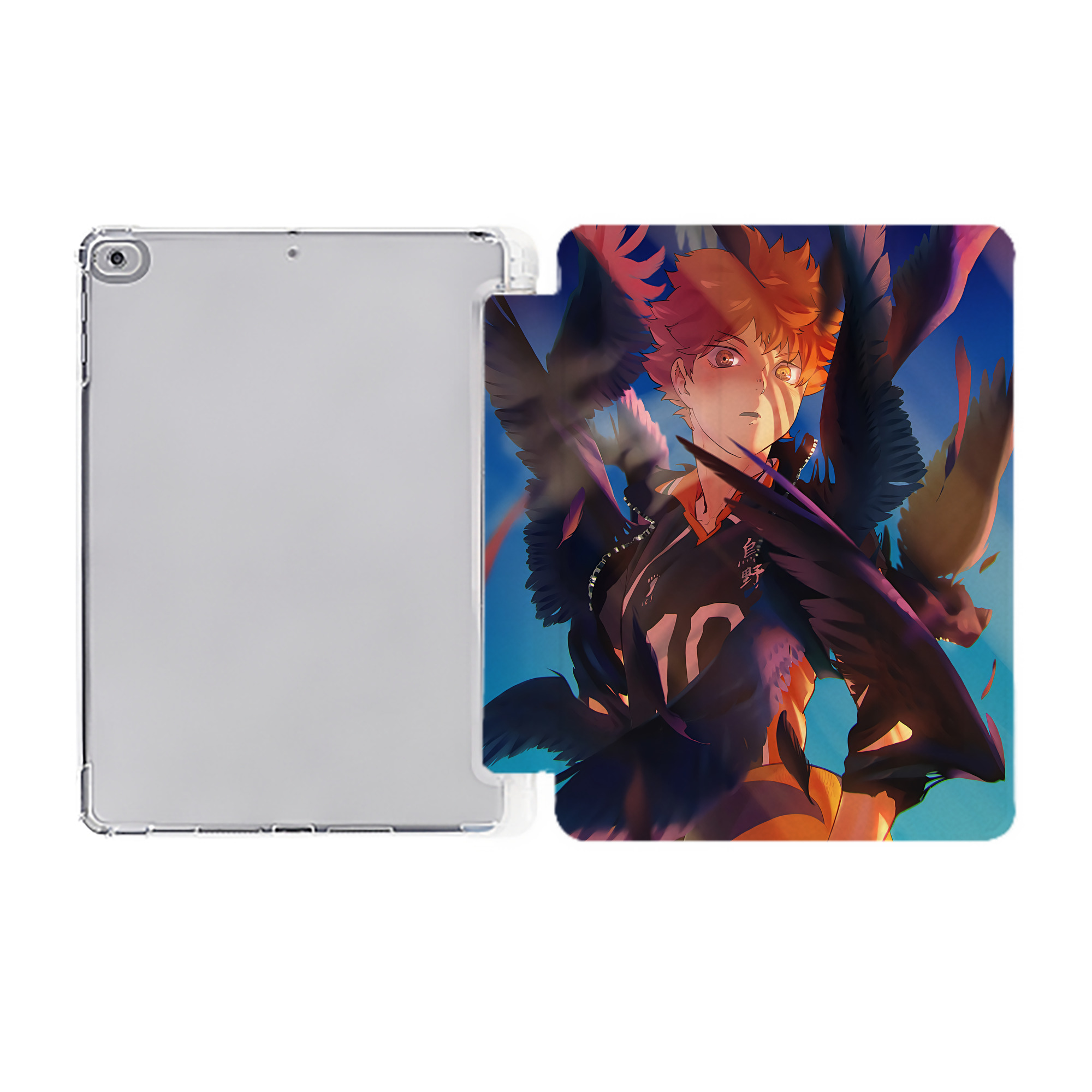 （画像用） ハイキュー!! Haikyu!! IPad ケース ペン収納付き 三つ折りスタンド PUレザー×シリコン 対応機種9.5/10.5/10.9インチ